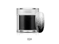 Pó De Glitter Para Unhas Em Garrafa Pigmento De Manicure 10g (preto)