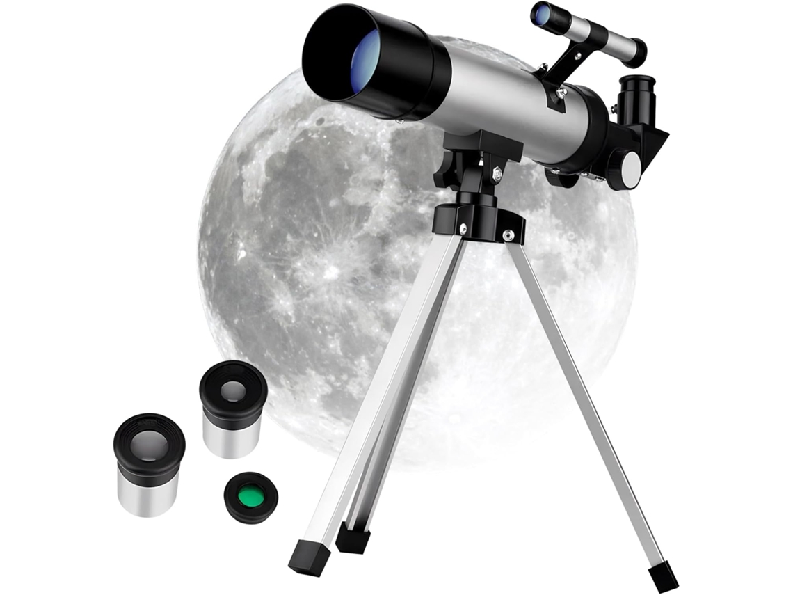 Telescópio Astronômico Compacto Refrator para Adultos, Ideal para Observação de Estrelas e Pássaros BRILVIBERA