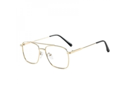 2026-óculos Antiblue Marco Metal Retro Unissex Confortáveis Ajuste Ergonômico Para Proteção Ocular C