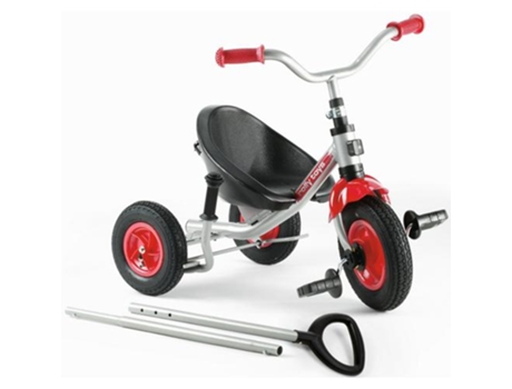 Triciclo ROLLYTOYS Trento com Rodas Pneumáticas e Push-Bar