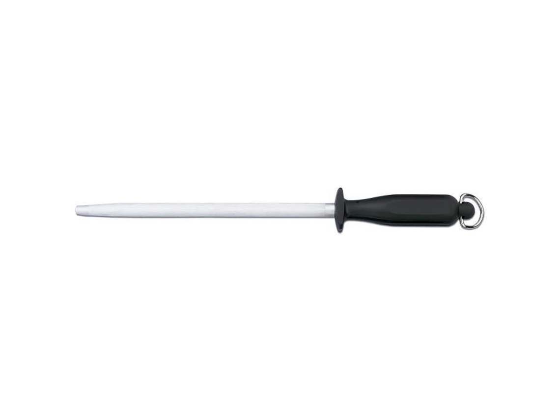 Lâmina Redonda De Rifle Correspondente Em Aço Carbono Com 25 Cm Comprimento E Cabo Preto. Aquaforge