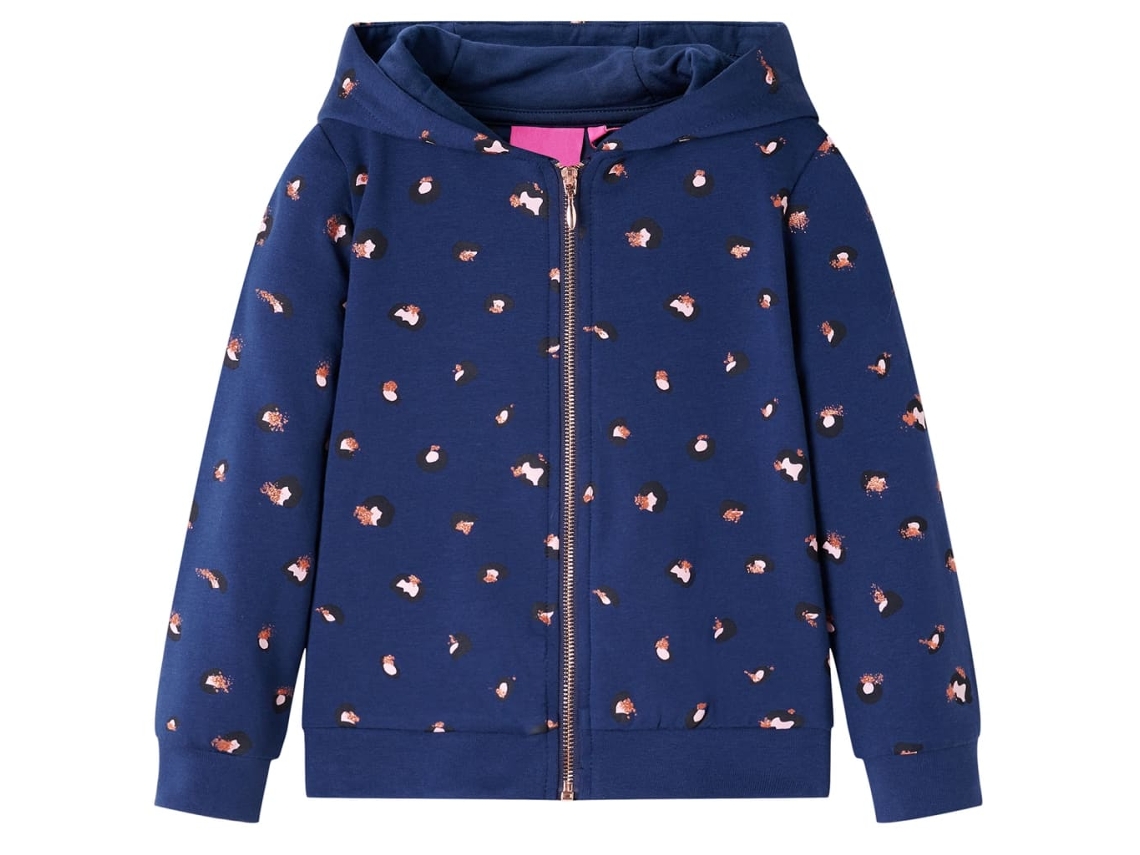 Sweatshirt Com Capuz Para Criança Azul-marinho 116