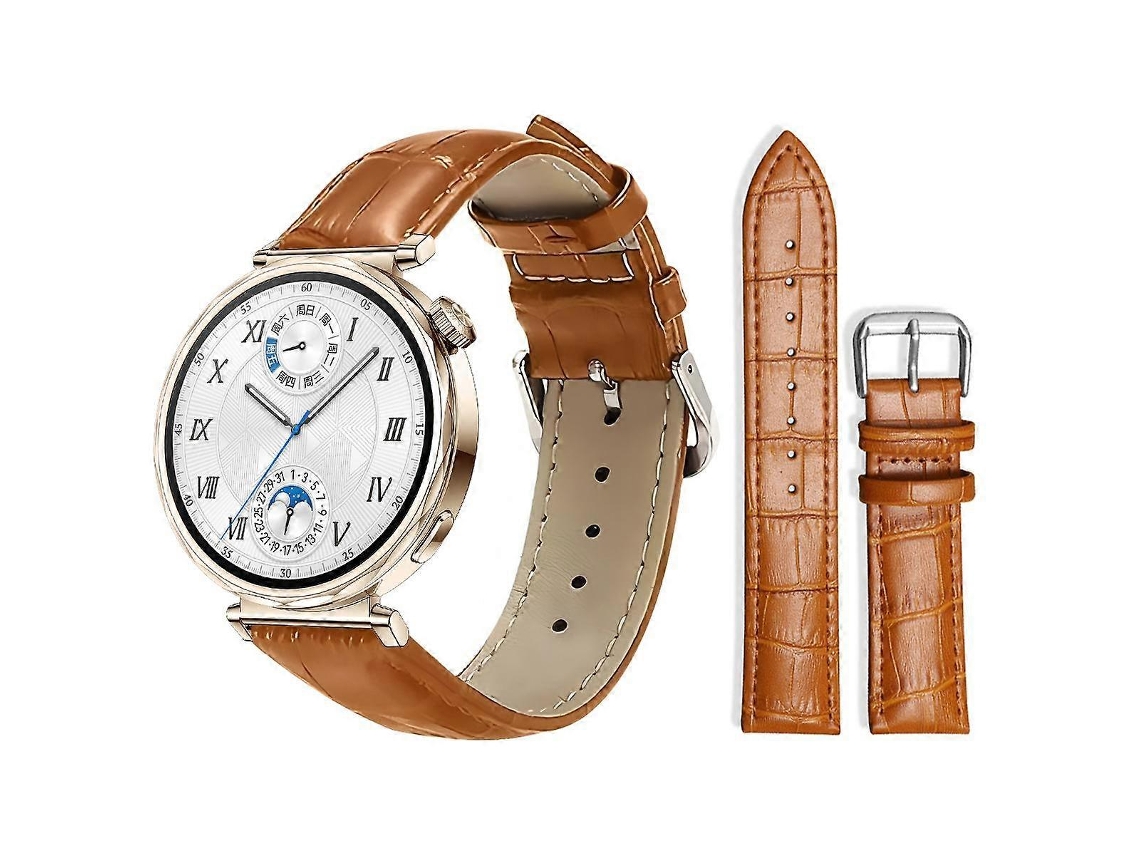 Pulseira De Couro Com Fivela De Pino E Textura De Bambu Xdfind