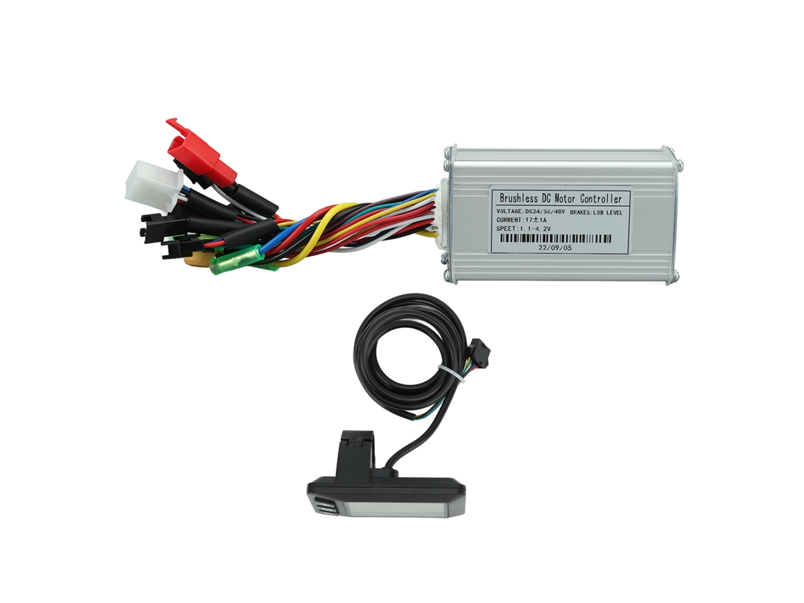 Controlador De Motor Brushless Com 3 Modos Sine Wave 250w-350w 24v 36v 48v Com Display Lcd Para Bicicleta Elétrica