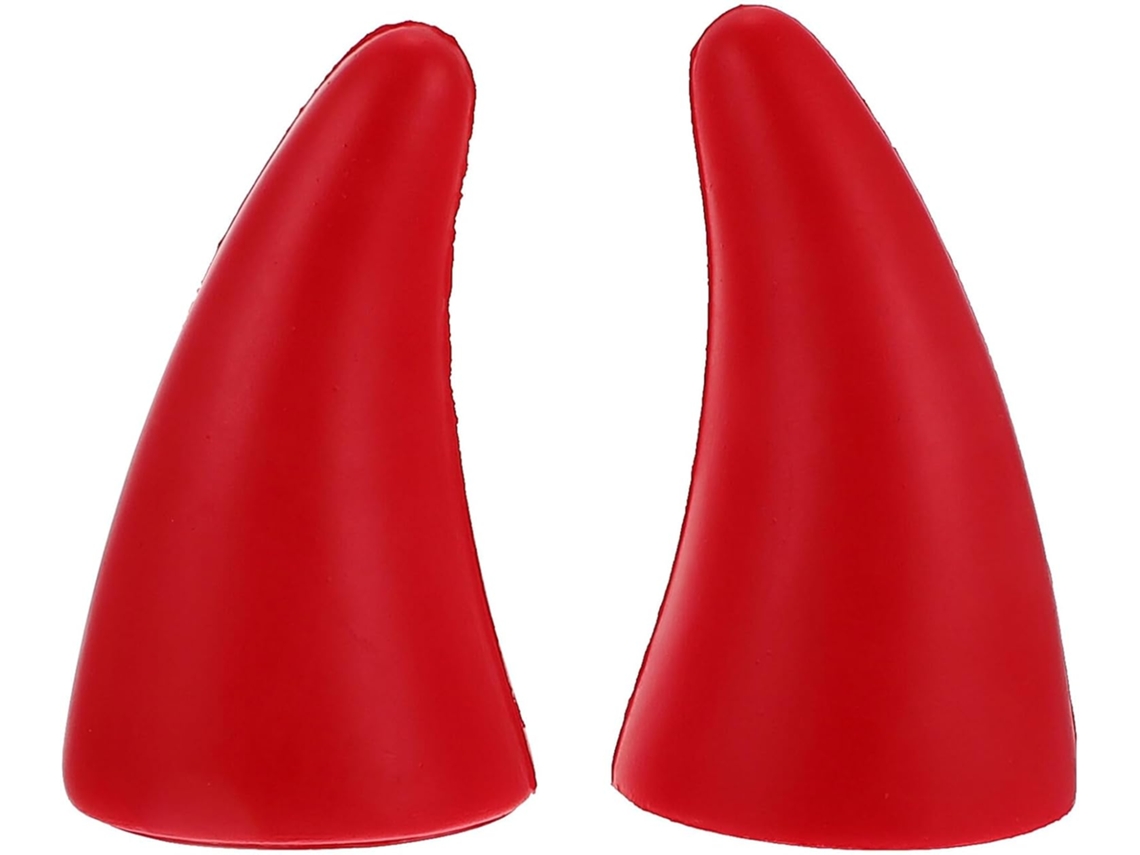 Adesivos 3d De Chifres De Diabo Para Carros, Poliuretano Vermelho