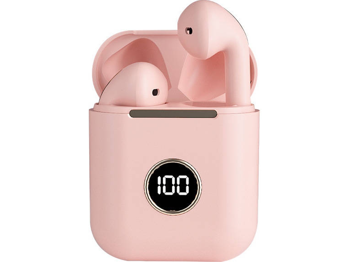Auriculares Bluetooth True Wireless J18-4 (In Ear - Rosa)
