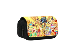 Estojo The Legend of Zelda, bolsa multicamadas, bolsa de armazenamento de grande capacidade, estojo Miraflow com design xadrez simples