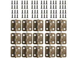 Dobradiças Planas De 18 X 15 Mm, 50 Unidades, Mini Retrô Em Bronze Antigo