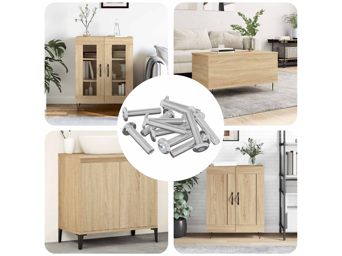 Vidaxl Parafuso De Trava Liso 2647 Unid. Prateado Aço
