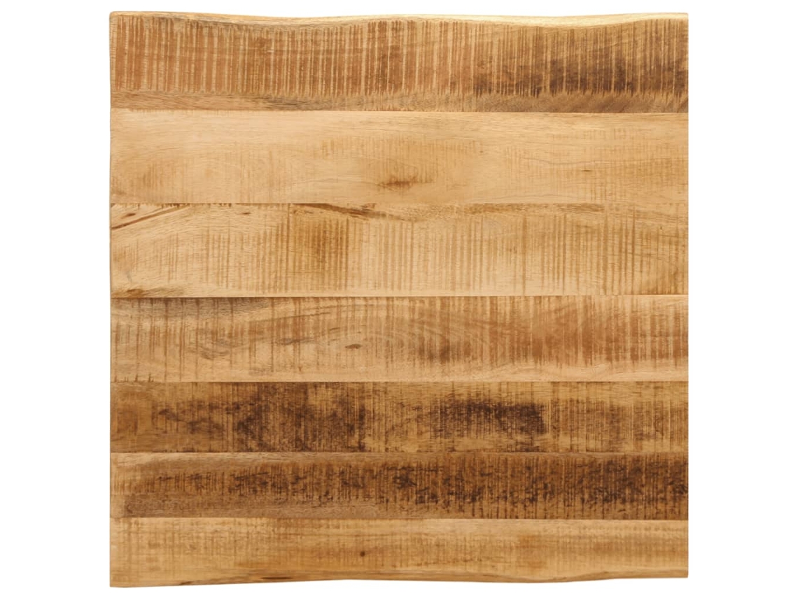 Vidaxl Tampo De Mesa C/ Borda Viva 80x80x3,8cm Mangueira Áspera Maciça