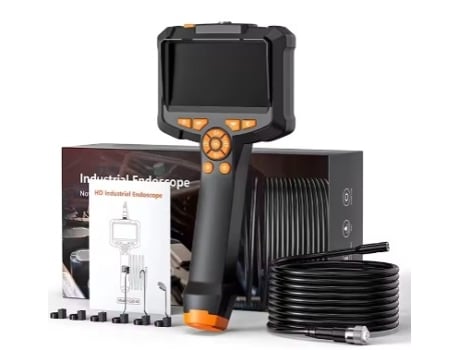 Câmera INSKAM Endoscópica Industrial para Inspeção Cabo 5 Metros Lente Hd 8mm Tela 4.3