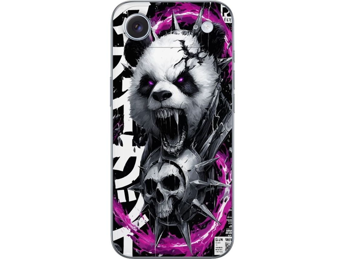 Capa Para Celular Compatível Com Apple Iphone Air. Panda Escuro Com Olhos Roxos, Espinhos E Estilo Agressivo Em Um Design Impactante.
