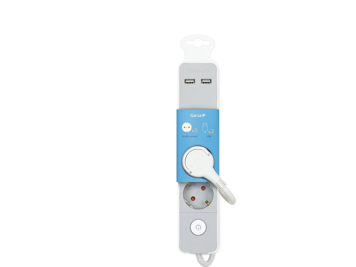 Extensão GARZA Interruptor (3 Tomadas - 1.4m)