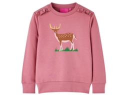 Sweatshirt Para Criança Cor Framboesa 104