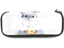 Estojo Lápis Com Estampa De Hamster Chinchila, Grande Capacidade, Marcadores, Organizador, Nécessaire De