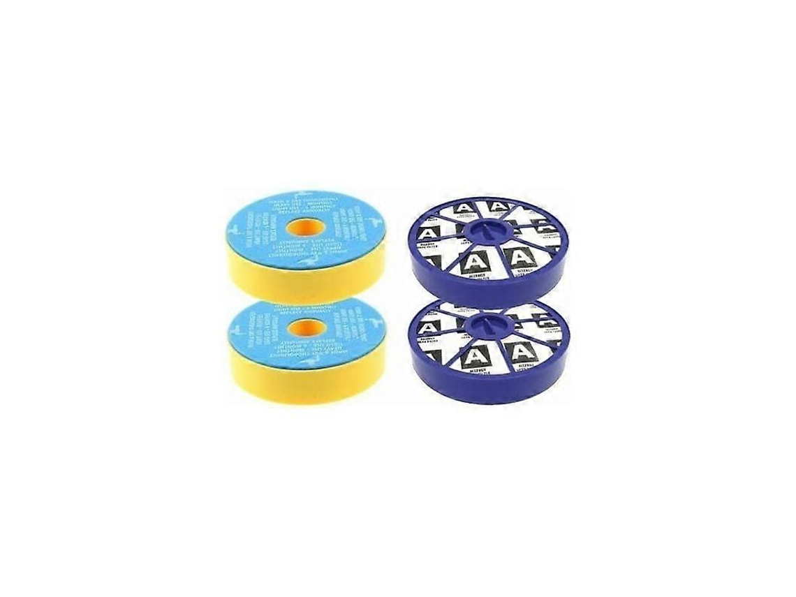 Kit de filtros laváveis pré e pós motor, filtros HEPA antialérgicos para Dyson Dc19, Dc20, Dc29 (2 unidades)