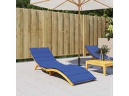 Vidaxl Almofadão P/ Espreguiçadeira 200x60x3cm Tecido Oxford Azul Real