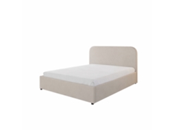 Houston Cama Com Caixa De Armazenamento 140x190cm Veludo Bege