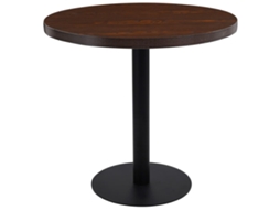 Vidaxl Mesa Bistrô 80 Cm Mdf Castanho-escuro