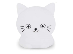 Luzes Gatos Infantil Yizhood 9 Cores Candeeiro Cabeceira Branco