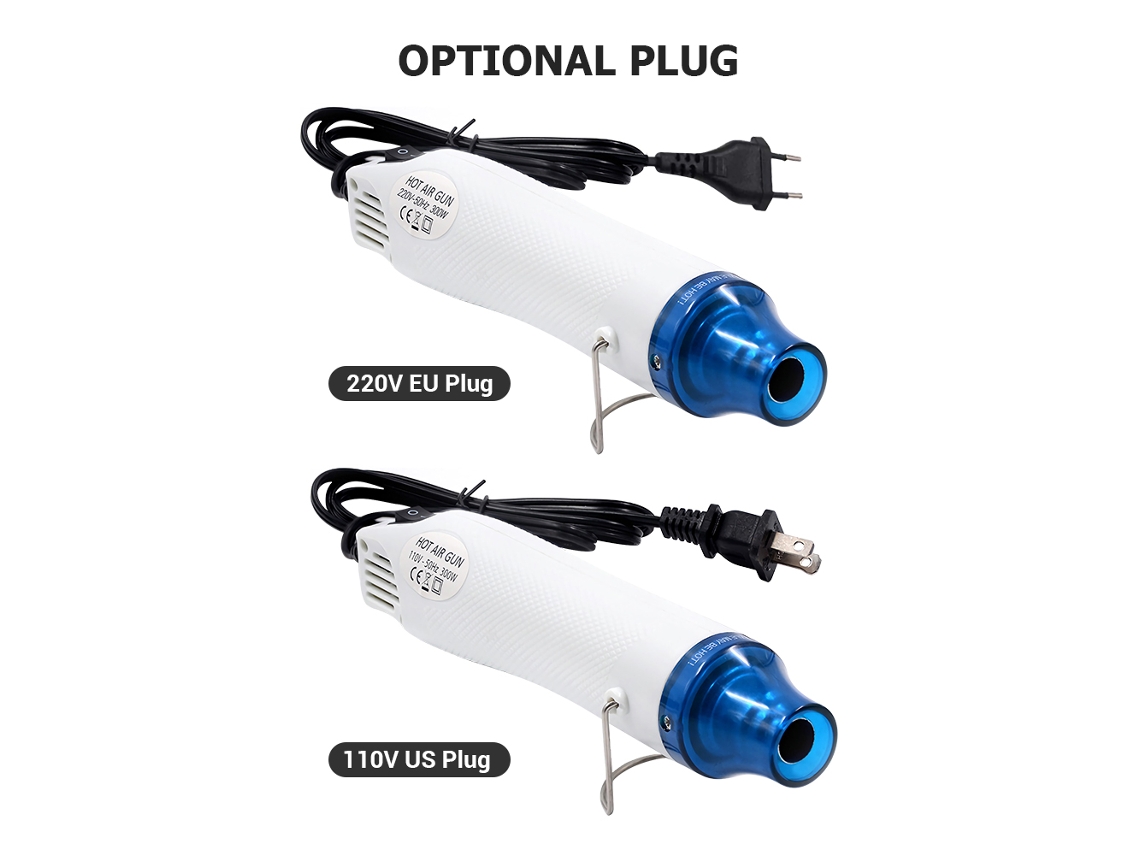 Yuru pistola de Ar Quente Portátil 300w para Argila Mole Pó de Relevo Folha Termorretrátil Ferramenta de Aquecimento e Modelagem