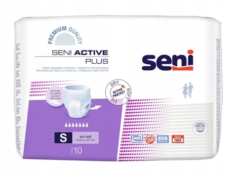 Fraldas Descartáveis Seni Active Plus 10 Unidades Tamanho S Tzmo