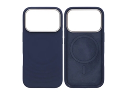 Capa De Silicone Para Iphone 17 Pro - Azul Com Proteção Para A Câmera