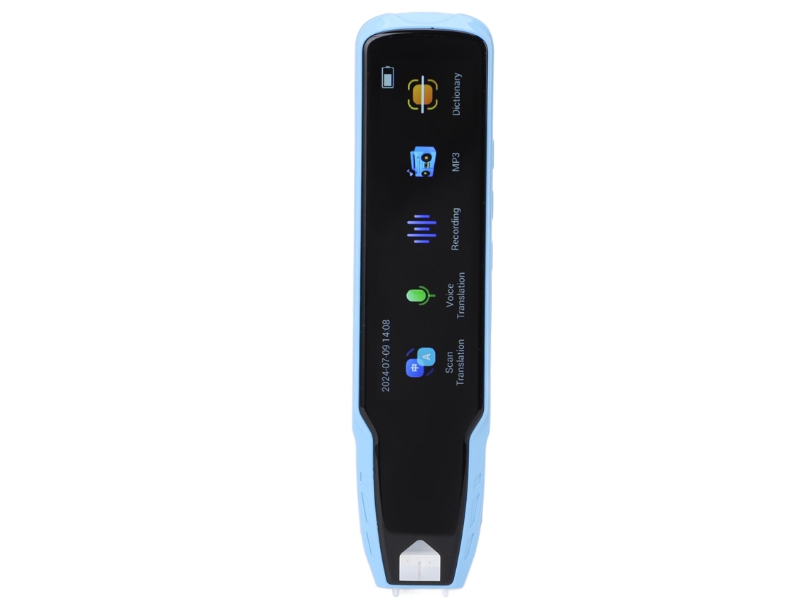 Primerox caneta Tradutora Inteligente A13 Digitalização Offline 112 Idiomas Bateria Recarregável Azul