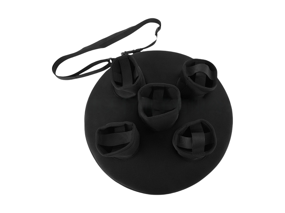 Porta-copos Inflável Para Piscina Com 5 Compartimentos.