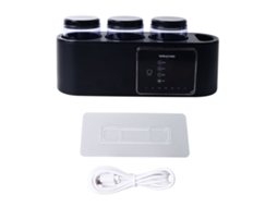 Suporte De Parede Para Escova De Dentes Elétrico Com 3 Copos Limpador Higiênico 99,99% Eficaz 1800mah