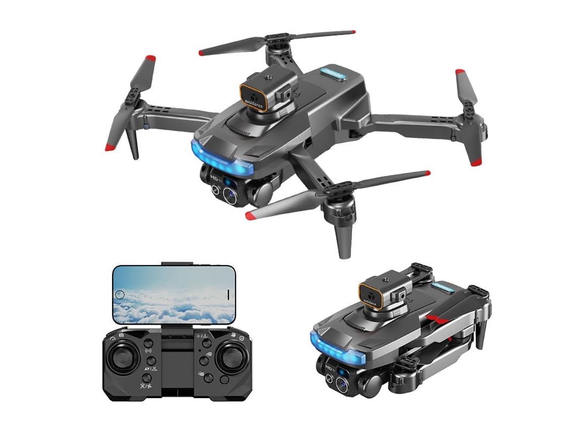 Drone P15 Com Câmera Dupla 4k Para Evitar Obstáculos Em 360 1 Bateria Duração Da Bateria 20 Min Preto Szsmart