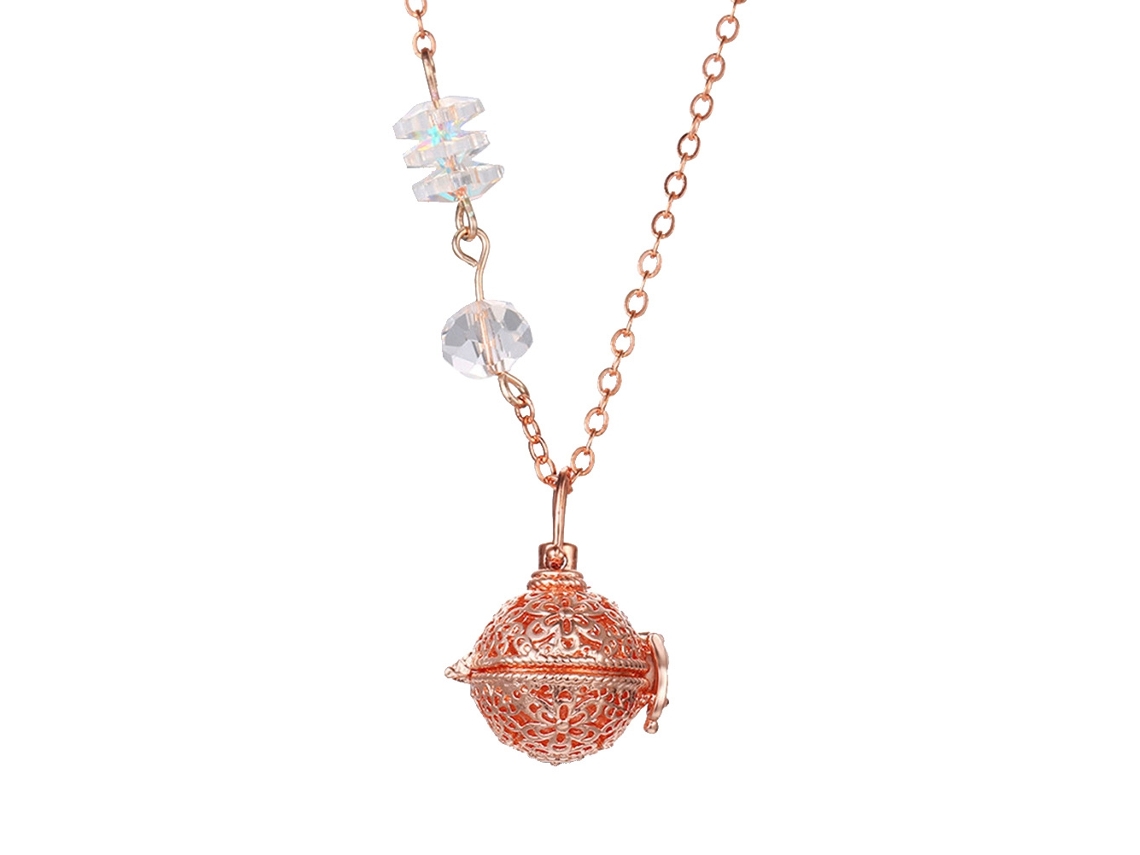 Colar Difusor Aroma Moda Jóia Cobre Delicada