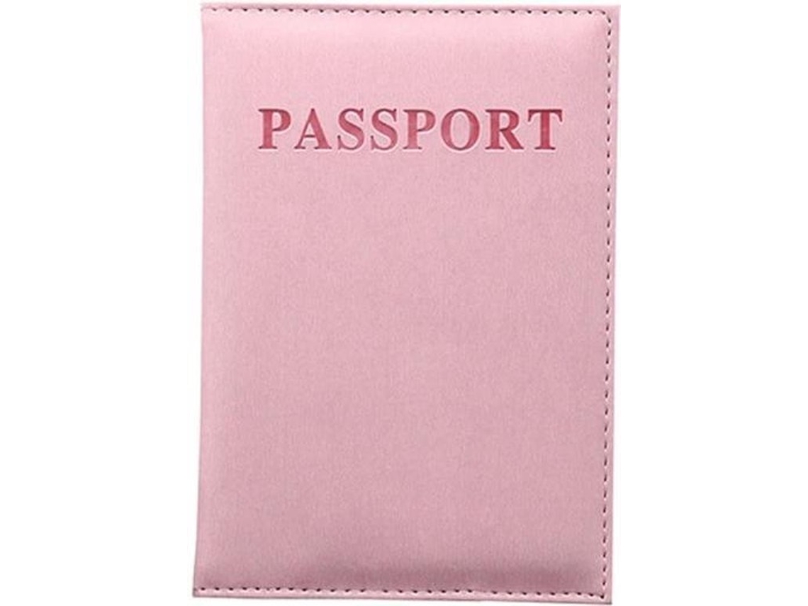 Protetor De Passaporte Rosa Claro Capa Protetora Porta Passaporte Capa Pasta Oem