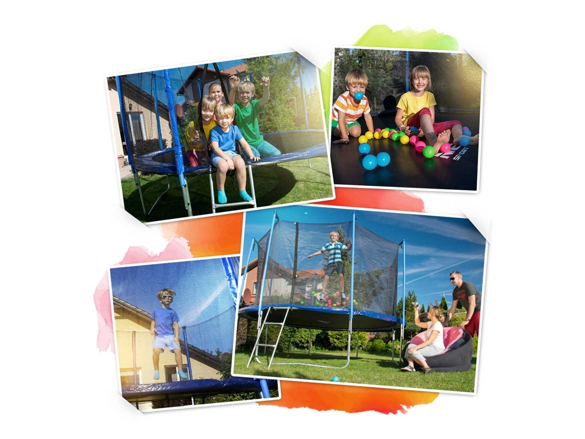Cama Elástica Infantil De Jardim 140 Cm 4,5 Pés Neo Sport
