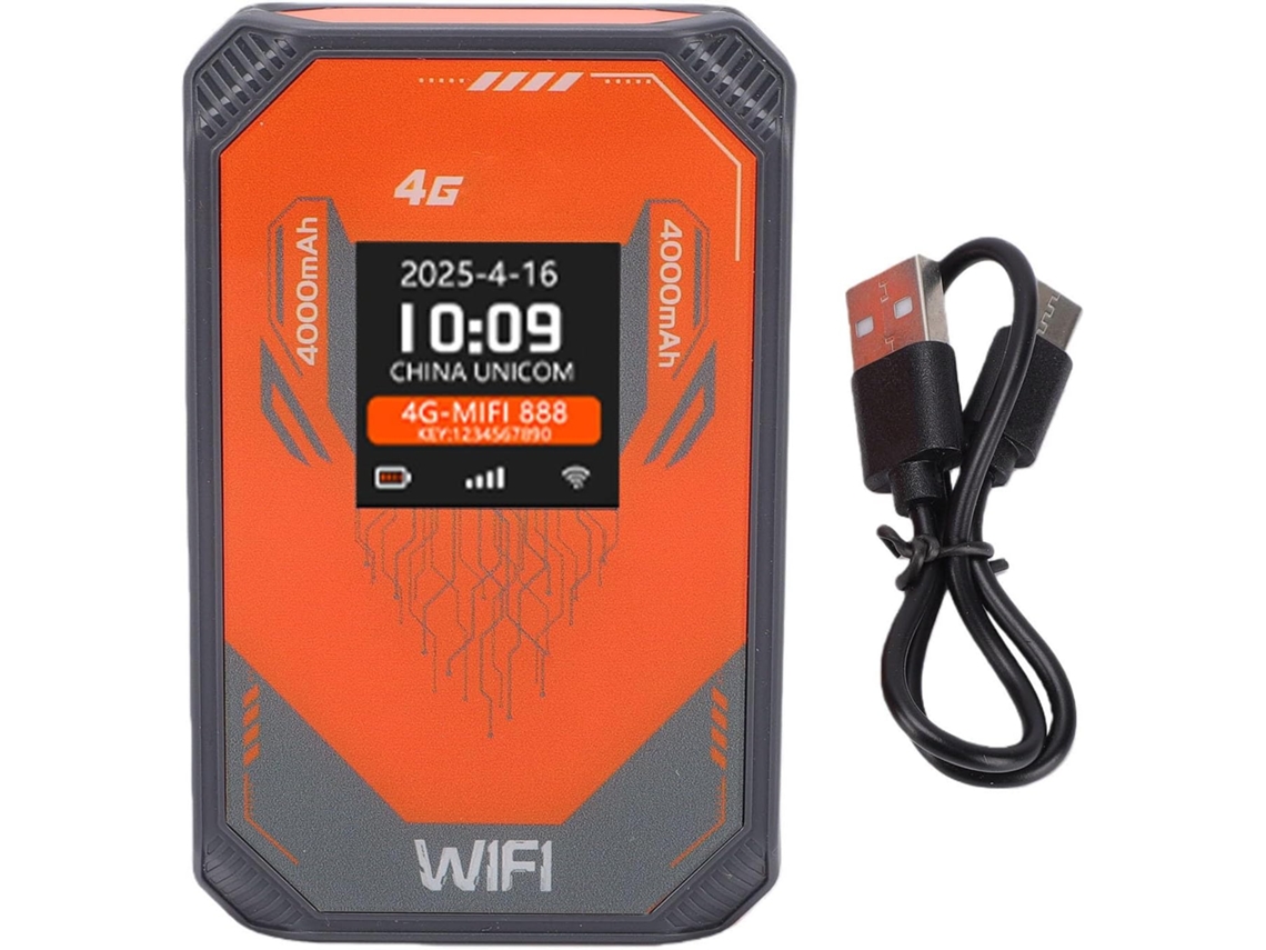 Roteador Wi-fi Móvel 4g, Hotspot Portátil Com Tela Lcd, Bateria De