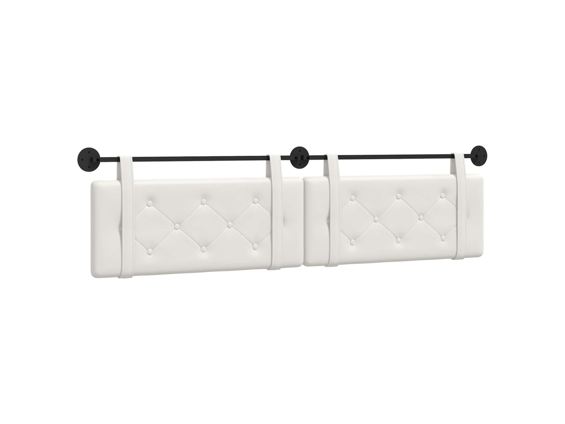Conjunto 1 Cabeceira Vidaxl Branco Couro Sintético (210 X 55 X 5 Cm)