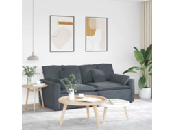 Vidaxl Sofá Modular Com Almofadas Cinzento-escuro