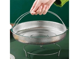Vaporizador De Aço Inoxidável Para Legumes, Carnes E Massas, Com Cabo Removível Cesto Escorredor Versátil Cozinha. -aquaforge