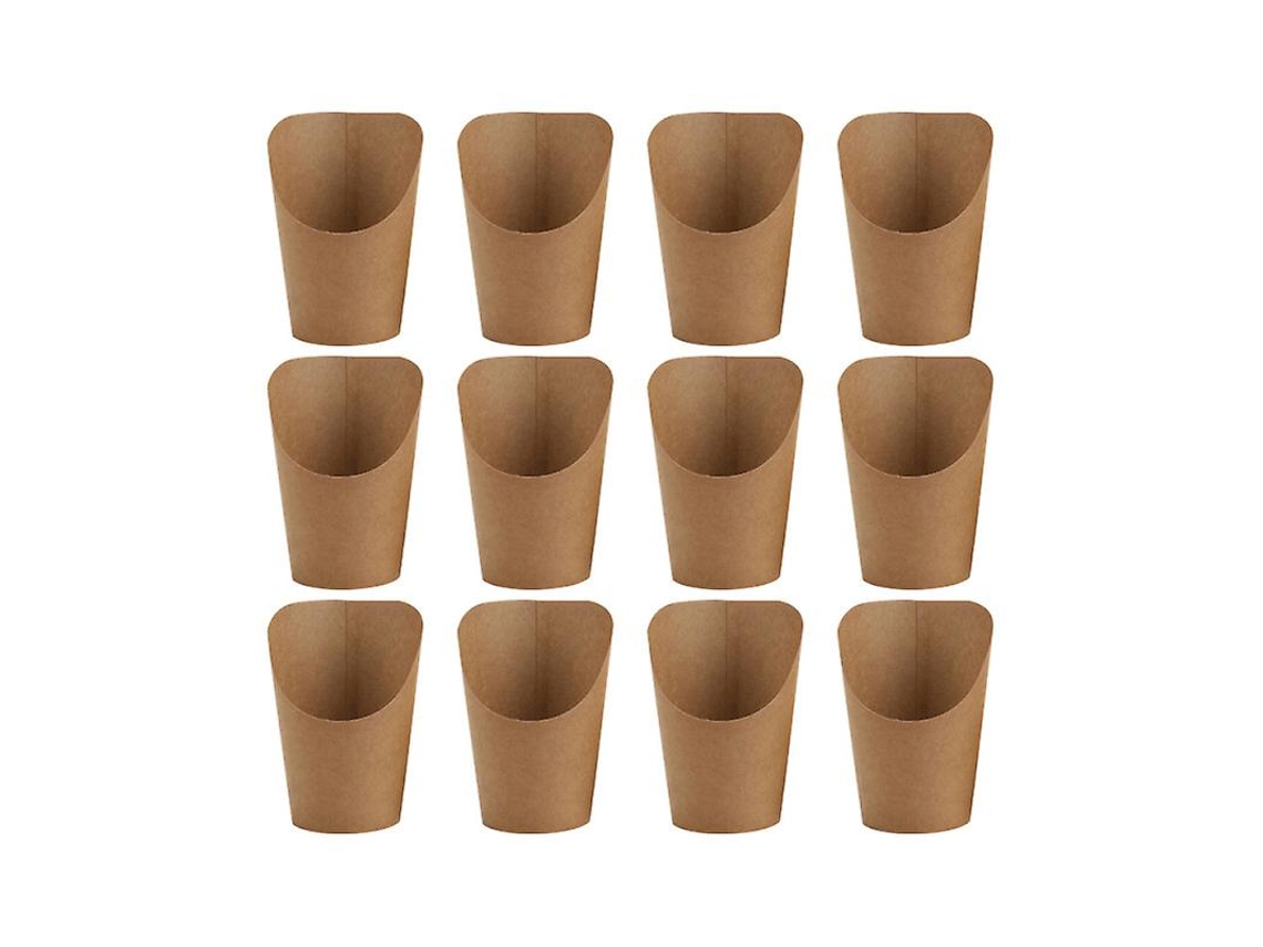 50 Unidades De Cones De Papel Para Batatas Fritas Allinless
