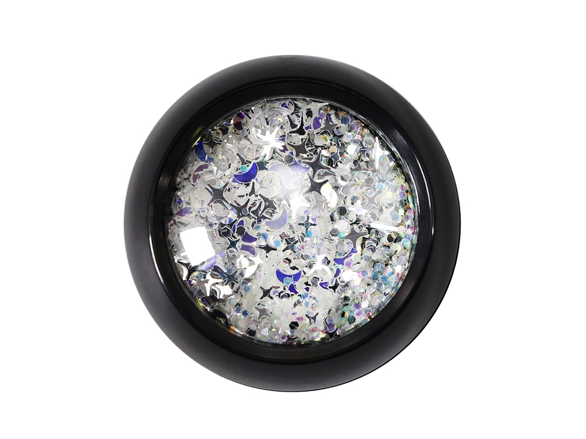 Decoração De Unhas Com Glitter De Estrela Hexagonal E Lantejoulas Irregulares Prata Pura Para Manicure