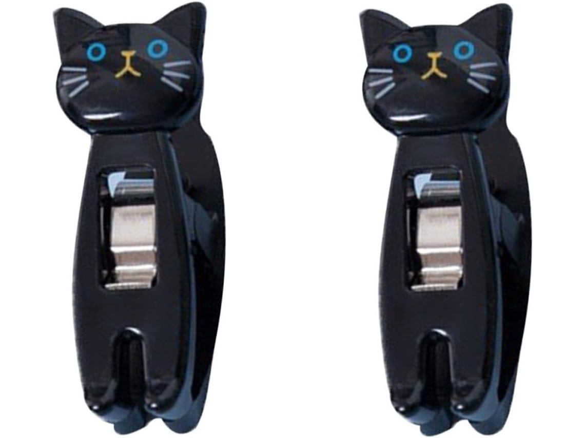 Clipes Para Sacos Plásticos Happyyami Com Design De Gato Desenho Animado, Clipes Multiuso De Ferro, Portáteis E