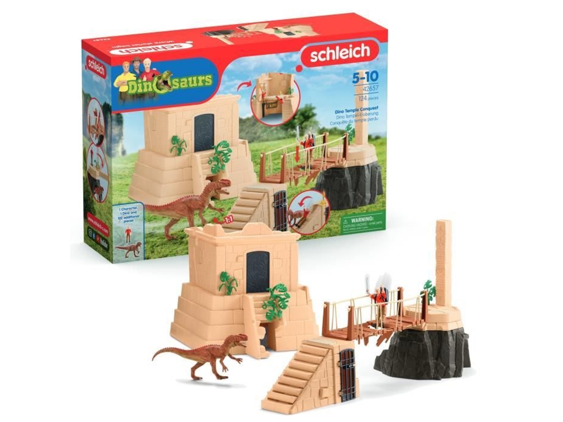 SCHLEICH- Aventuras no Templo Perdido- 42657- Cordilheira dos Dinossauros