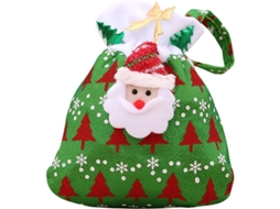 Saco de Presente de Natal de Veludo Dourado, Mochila, Papai Noel, Reutilizável