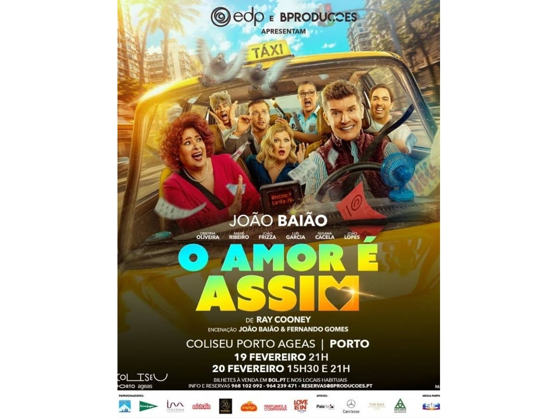 Bilhete O AMOR É ASSIM|PORTO