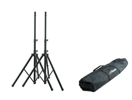 Set Of 2 Aluminum Speaker Stands With Bag Cover Hmt