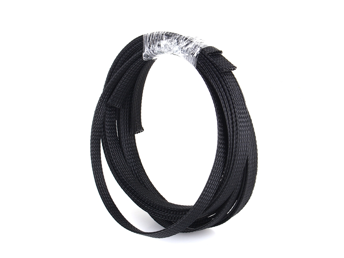 Colda De Pet Trançada Expandível 6mm Preta 2m
