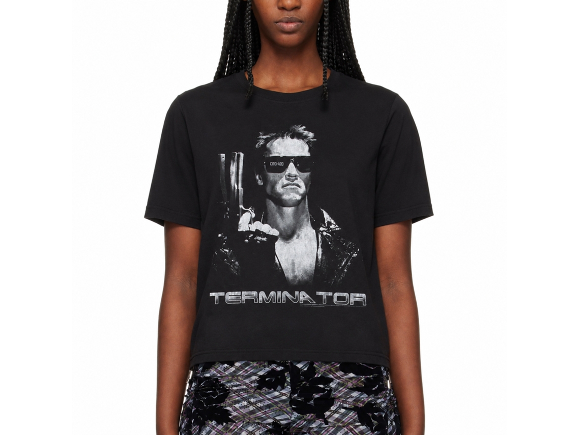 Rockinstone Terminator Terminate Black Adult T-shirt Size:s