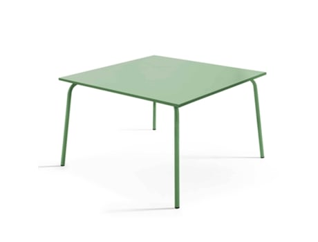 Mesa de Jardim Quadrada (120 x 120 cm) em Metal
