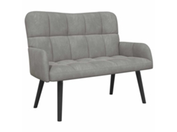 Sofá para 2 Pessoas Cinzento claro 115 X 61 X 87 Cm Veludo MAISON EXCLUSIVE (v)