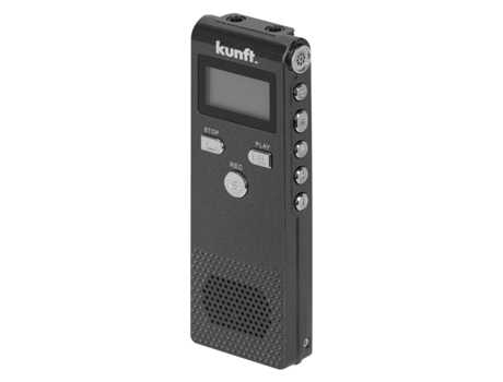 Gravador de Voz DIGITAL KUNFT KDVR3204 — Até 284h Gravação | 4 GB Memória